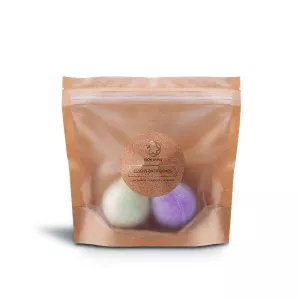 Sparkling soluble bath bombs