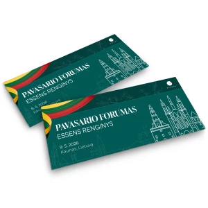 PAVASARIO FORUMAS 2026 BILIETAS