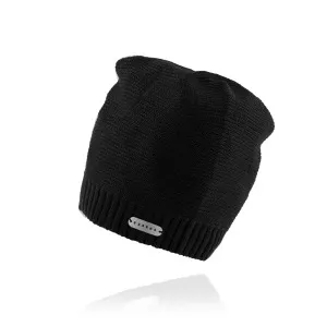 Gorro de punto para hombre ESSENS - negro