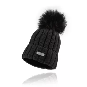 Women's knitted hat ESSENS - black