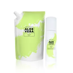 Set - Aloe vera Acondicionador para cabello teñido y seco + Recambio (200 ml + 500 ml)