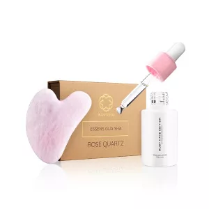 Beauty set - Siero all'olio di Bakuchiol e Gua Sha – Quarzo rosa