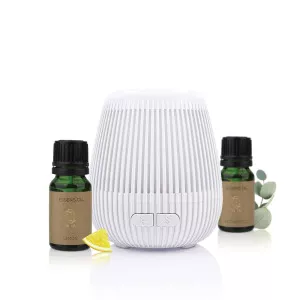 Set de aromaterapia con difusor - color blanco