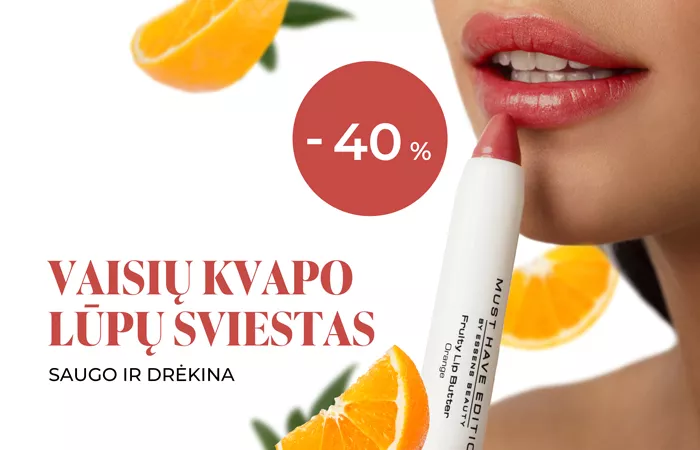 Saldi lūpų priežiūra visą dieną