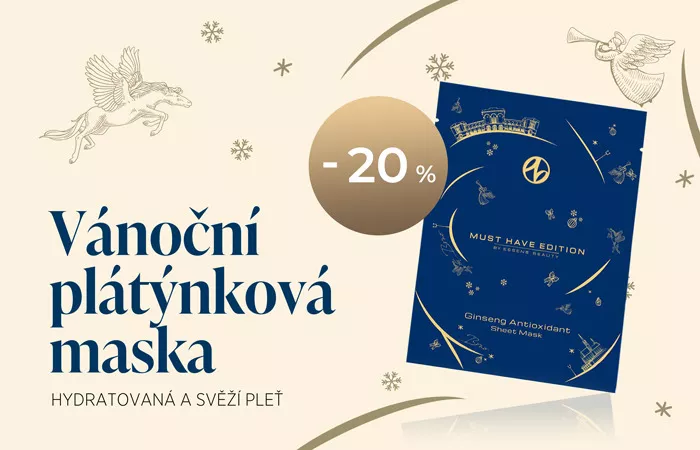 Vánoční plátýnková maska