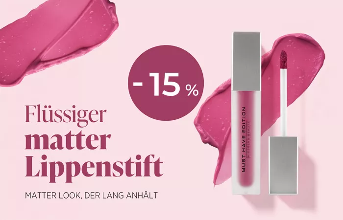 Flüssiger matter Lippenstift – ein matter Look, der lange hält!