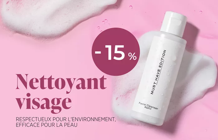 Nettoyant pour le visage - recharge – respectueux de l’environnement, efficace pour votre peau