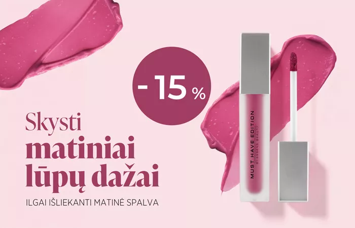 Skysti matiniai lūpų dažai – ilgai išliekanti matinė spalva!