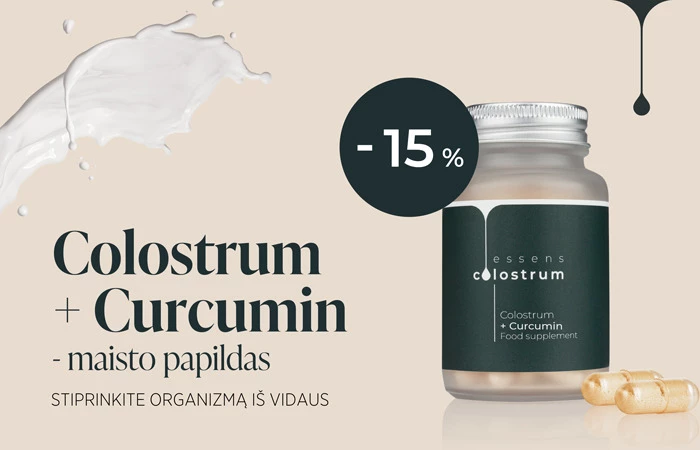 Colostrum + Curcumin - maisto papildas
