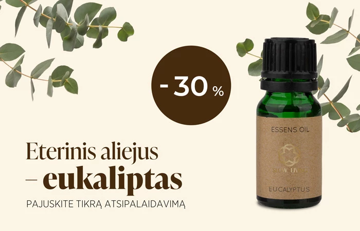 Eukaliptų gaiva kūnui ir protui