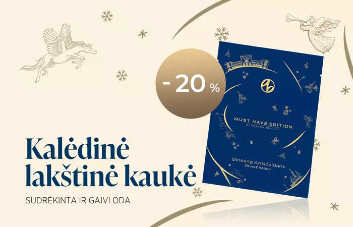 Kalėdinė lakštinė kaukė