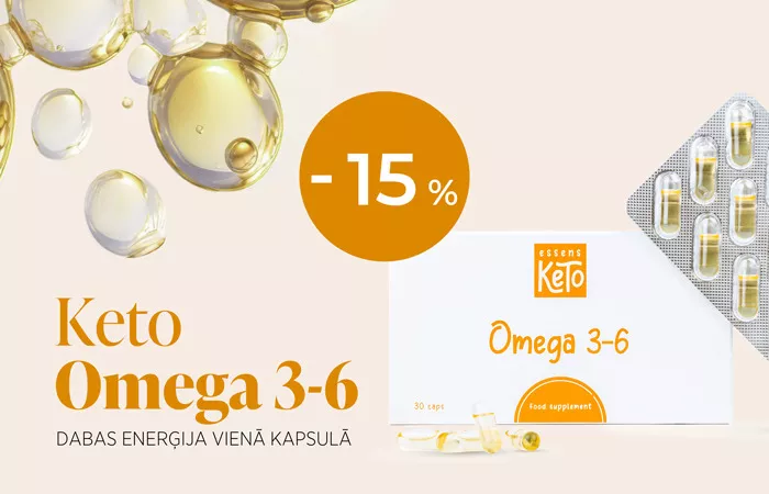 Keto Omega 3-6 – augu spēks jūsu veselībai