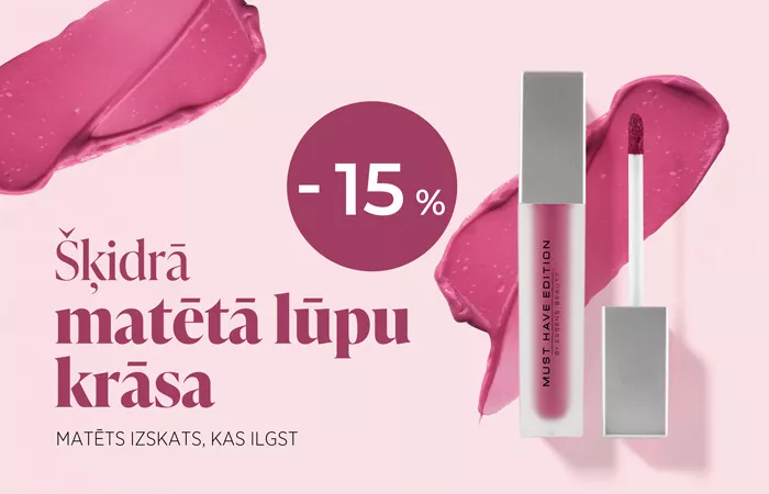 Šķidra matētā lūpu krāsa – ilgstoši noturīgs matēts efekts!