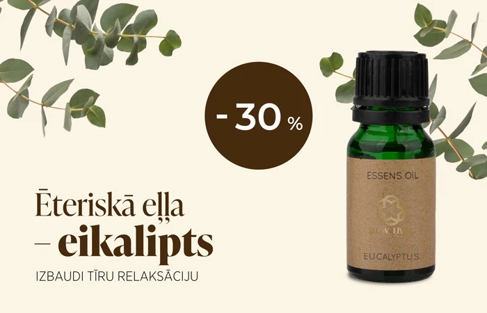 Svaigs eikalipta aromāts ķermenim un prātam 