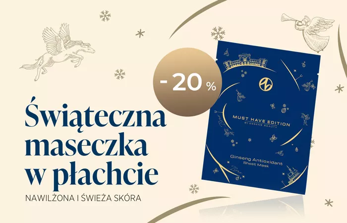 Świąteczna maseczka w płachcie