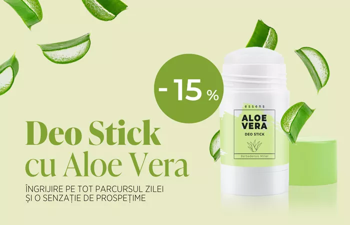 Aloe Vera Deo Stick – prospețime și îngrijire într-un singur produs
