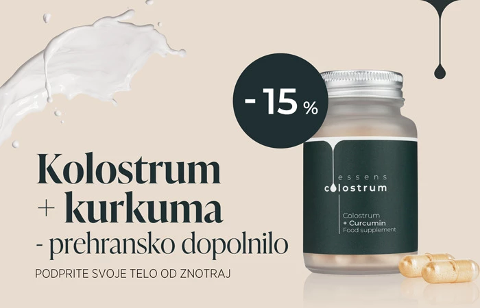Kolostrum + kurkumin – prehransko dopolnilo
