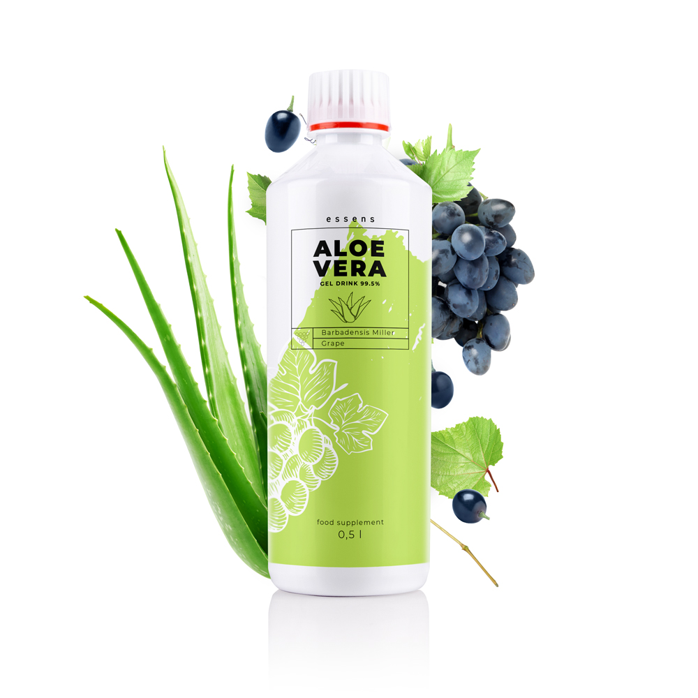 Aloe Vera 99,5% gelio gėrimas - vynuogė - maisto papildas