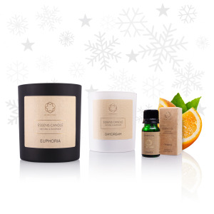 Set of candles and free essential oil