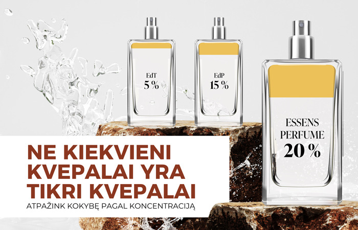 Atpažink kokybę pagal koncentraciją