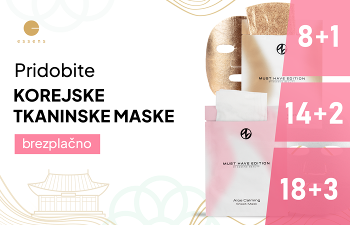 NOVI SUPERPACKI – KOREJSKE TKANINSKE MASKE!