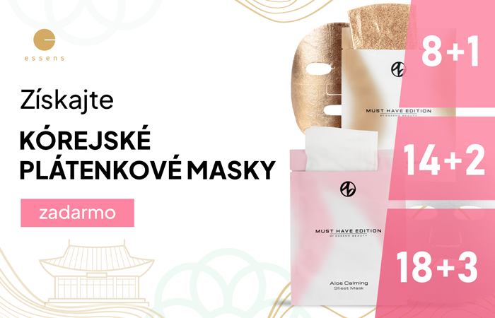 NOVÉ SUPERPACKY – KÓREJSKÉ PLÁTENKOVÉ MASKY!